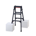 【公式】ワンタッチバー付 伸縮式はしご兼用脚立 BLACKLABEL RYZB